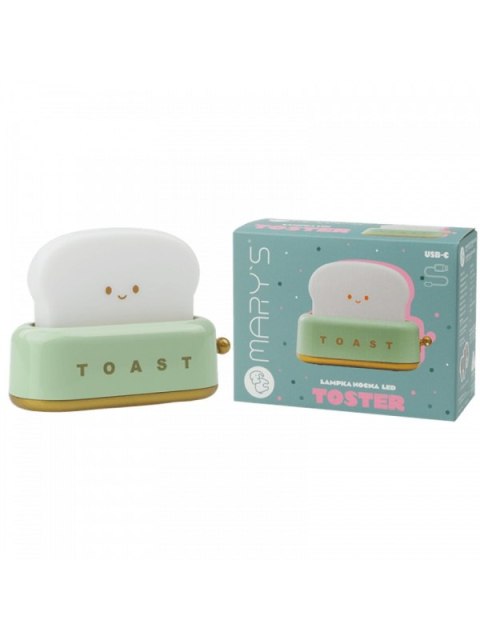 MARY S lampka nocna LED Toster zielony