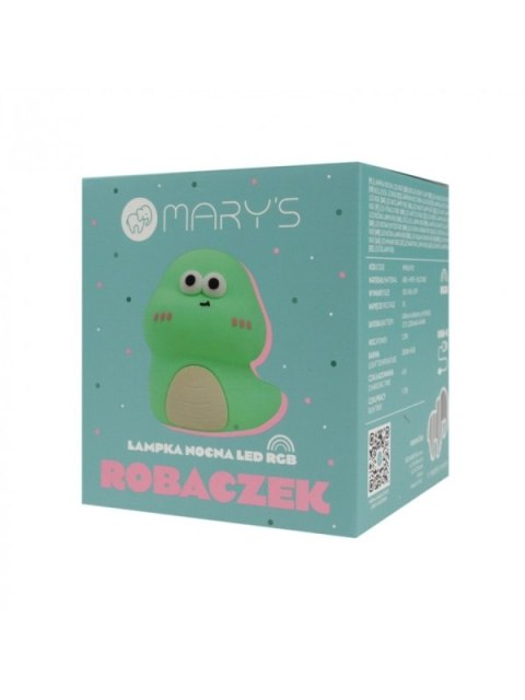 MARY S lampka nocna LED Zielony robaczek