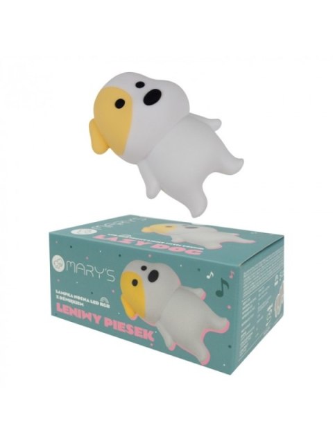 MARY S lampka nocna RGB z dźwiękiem Leniwy Piesek