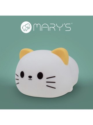 MARY S lampka nocna RGB z dźwiękiem Słodki Kotek