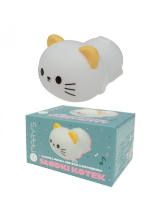 MARY S lampka nocna RGB z dźwiękiem Słodki Kotek