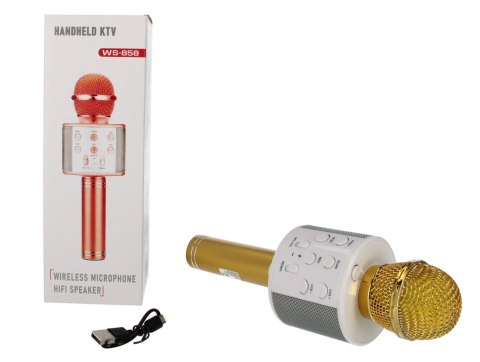 Mikrofon karaoke złoty WS-858 220785 BEM