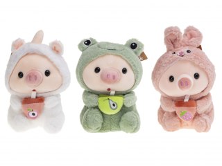 PLUSZAK SWINKA 23CM W CZAPECZCE MIX2