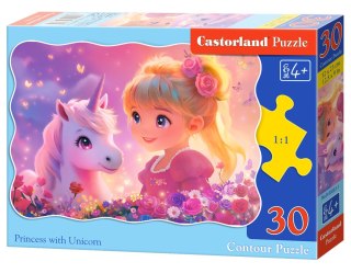 Puzzle 30 el. Princess with Unicorn CASTORLAND B-03853