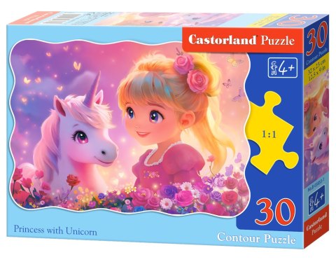 Puzzle 30 el. Princess with Unicorn CASTORLAND B-03853