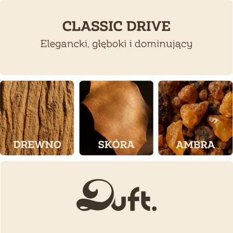 Zapach do samochodu DUFT Classic Drive - metalowy dyfuzor na kratkę +2 wkłady
