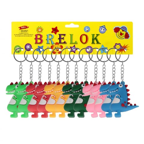 Brelok gumowy Smok 5cm mix kolor op12szt TOYS D42969MIDE