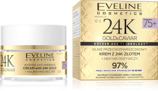 EVELINE 24K Gold&Caviar Krem 75+ dzień/noc 50ml