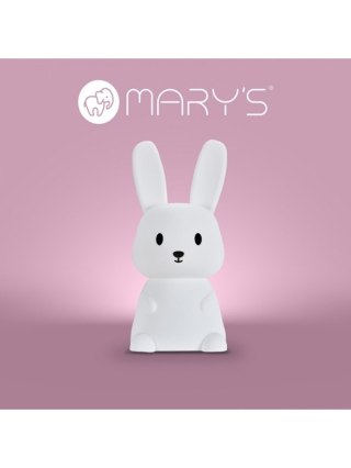 MARY S lampka LED Zając mały biały RGB WW RC