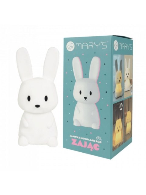 MARY S lampka LED Zając mały biały RGB WW RC