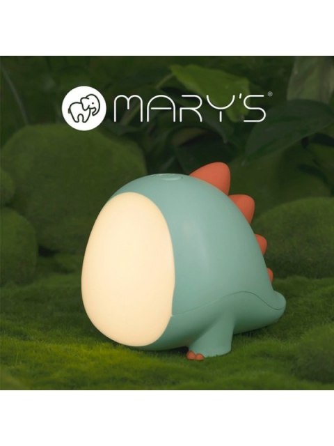 MARY S lampka nocna LED Dino zielony