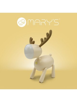 MARY S lampka nocna LED Jelonek beżowy