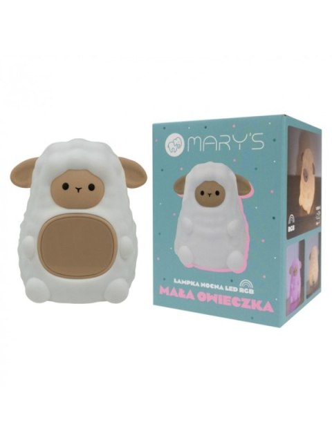 MARY S lampka nocna LED RGB Owieczka z budzikiem