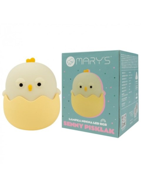 MARY S lampka nocna LED RGB Senny pisklak