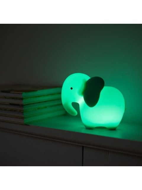 MARY S lampka nocna LED Słoń Turkusowy