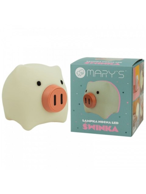 MARY S lampka nocna LED Świnka