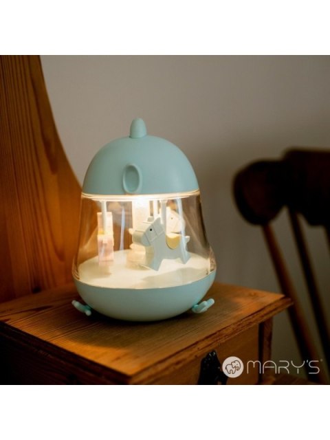 MARY S pozytywka lampka nocna LED RGB niebieska
