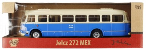 Autobus metalowy 1 43 Jelcz 272 mex niebieski WB DAFFI M-913