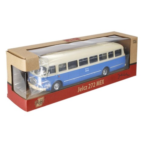 Autobus metalowy 1 43 Jelcz 272 mex niebieski WB DAFFI M-913