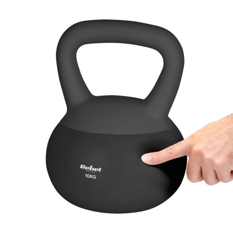 Soft Kettlebell miękki winylowy 10kg REBEL ACTIVE