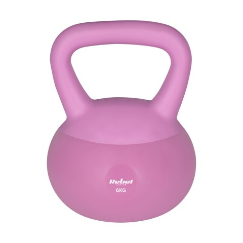 Soft Kettlebell miękki winylowy 6kg REBEL ACTIVE