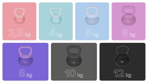 Soft Kettlebell miękki winylowy 8kg REBEL ACTIVE