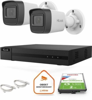 Zestaw do monitoringu Hilook 2 kamery IP IPCAM-B4-P 4MP 2.8mm