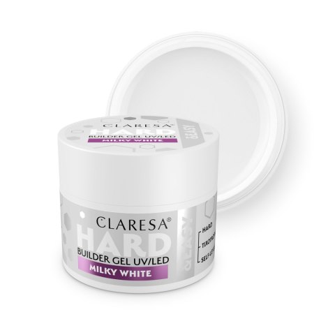 CLARESA Hard&Easy Żel budujący Milky White 12 g