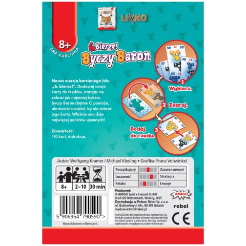 Gra karciana 6 bierze i Byczy Baron Kebab REBEL 790590