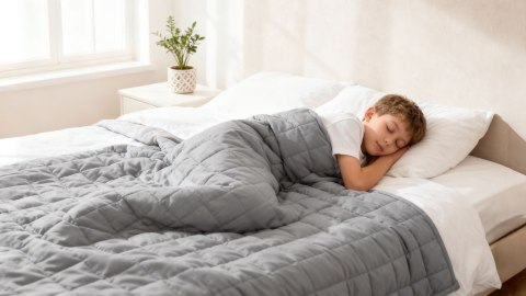 Kołdra obciążeniowa, koc sensoryczny dla dzieci i dorosłych, 150x200 cm, 9 kg