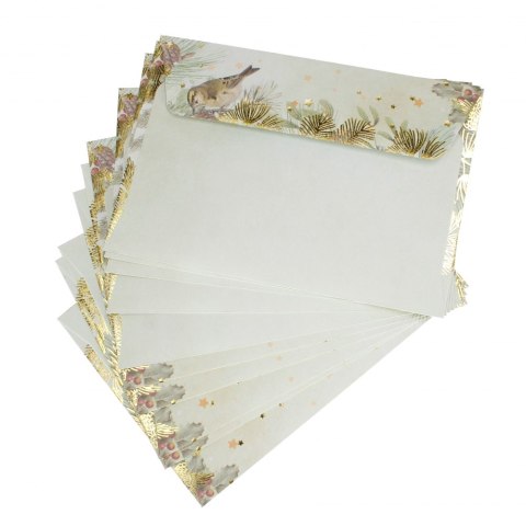 Koperta C6 nie klejona Święta złota Galeria Papieru op.10 szt. ARGO 280294 GAL