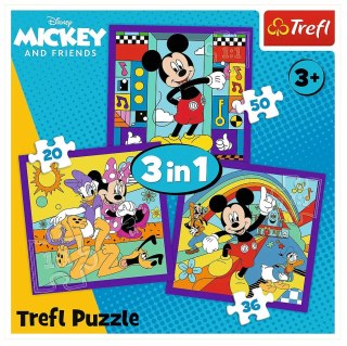 Puzzle 3w1 Miki i jego wesoła ekipa TREFL 34894 TR