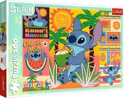 Puzzle 500 elementów Holiday With Stich TREFL 37483 TR