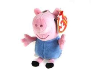 BRELOK PLUSZ SWINKA 8,5CM TY46132 PEPPA GEORGE
