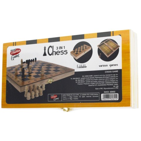 Gra Szachy drewniane MEGA CREATIVE 489692