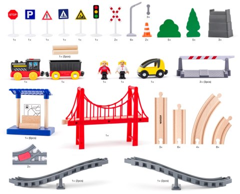 KOLEJKA B/O DREW/PLAST TOR AKC MOST 49X33 PUD