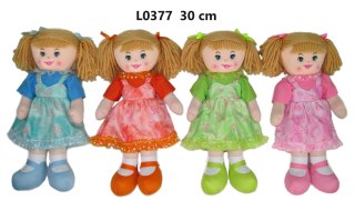 LALKA SZMACIANA 30CM SUKIENKA W MOTYLE SA FOL