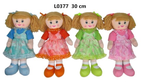 LALKA SZMACIANA 30CM SUKIENKA W MOTYLE SA FOL