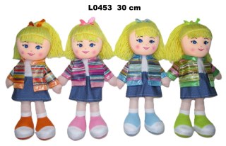 LALKA SZMACIANA 30CM W SWETERKU MULTIKOL SA FOL
