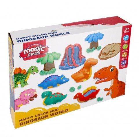 Masa plastyczna z akcesoriami Dino MEGA CREATIVE 502469
