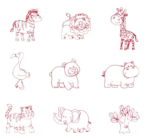 STEMPLE DREW ZWIERZ AFRYKA 9EL PODUSZKA 30X22FOL