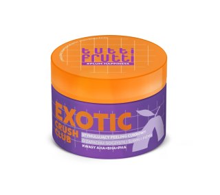 TUTTI FRUTTI #PlumHappiness Stymulujący peeling cukrowy Czarna śliwka + Kwasy AHA+BHA+PHA 250 g