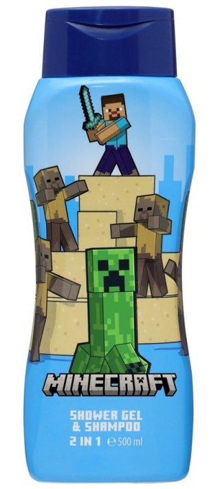 AIR VAL Żel p/prysznic+szampon 500ml MINECRAFT