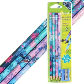 Kredki ołówkowe 4 kolory trójkątne PATIO