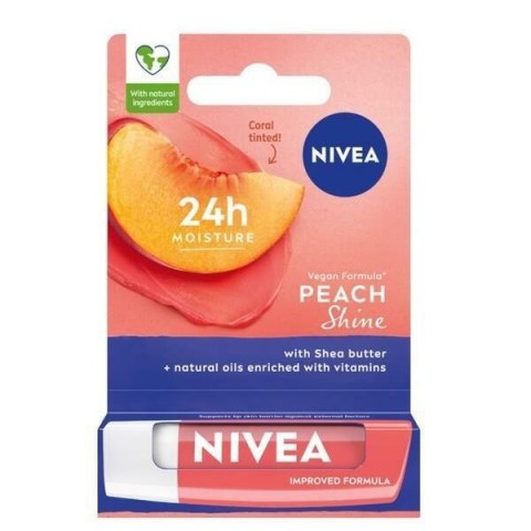 NIVEA POMADKA Ochr.PEACH SHINE