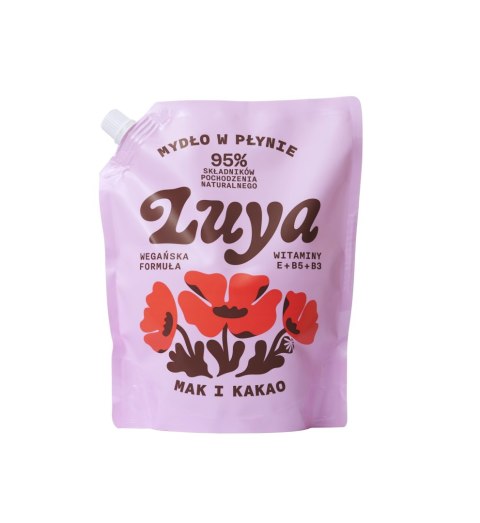 YOPE LUYA Mydło w płynie 800ml zapas Mak+Kakao