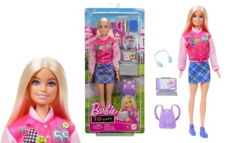 Barbie Powrót do szkoły Zestaw: lalka Barbie blondynka HRG84 WB4