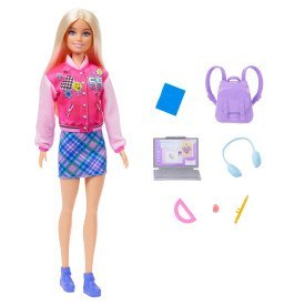 Barbie Powrót do szkoły Zestaw: lalka Barbie blondynka HRG84 WB4