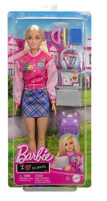 Barbie Powrót do szkoły Zestaw: lalka Barbie blondynka HRG84 WB4