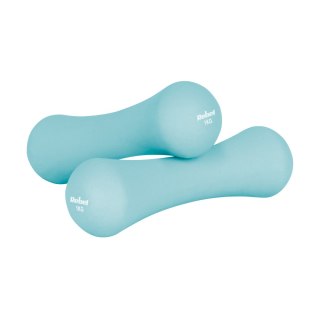 Hantelki żeliwne neoprenowe 2x1kg, REBEL ACTIVE